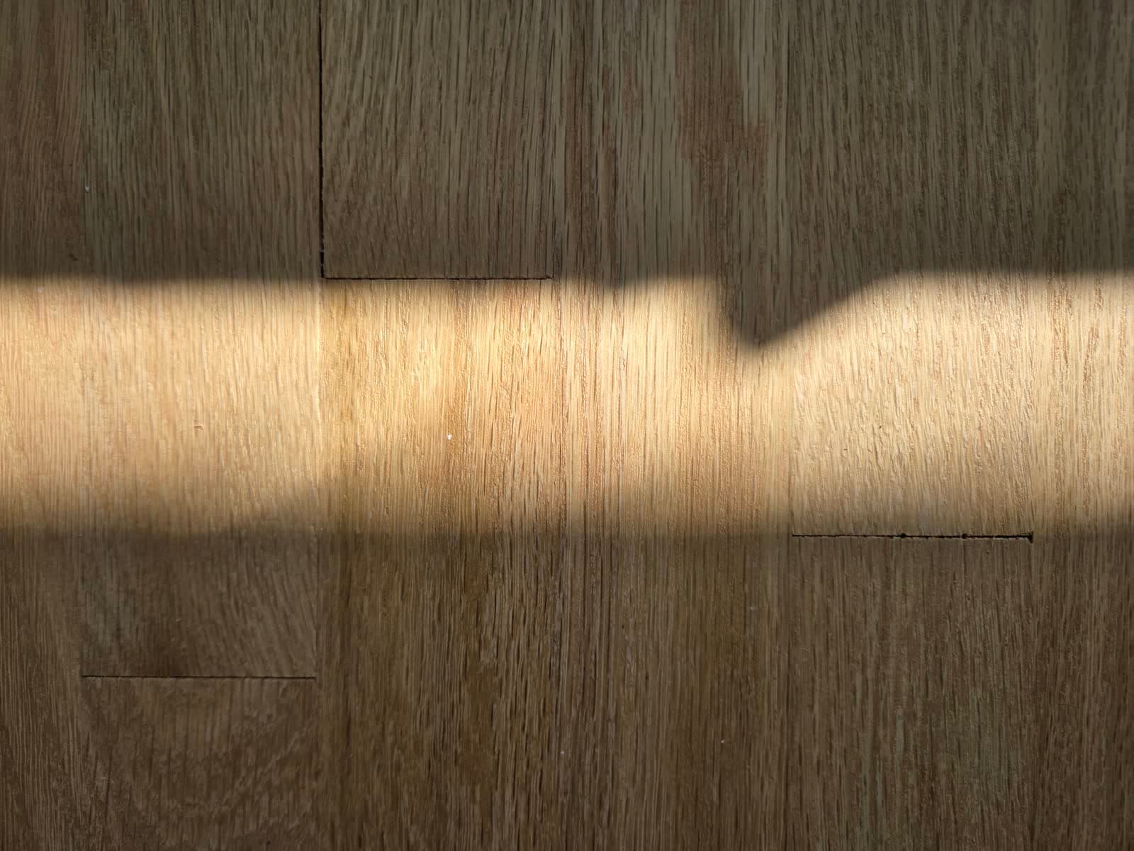 Sep 22: sun stripe shows open end joints across the run.